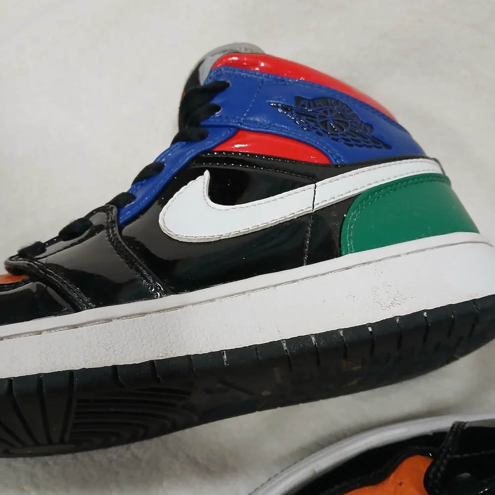 Nike Womens Air Jordan 1 SE CV5276-001 Multi Patent Basketball Sneakers Size 5.5 - Picture 14 of 16